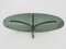 Large Coffee Table with Oval Tray in Smoked Glass, 1970s, Image 5