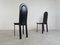 Vintage Black Leather Dining Chairs by Calligaris, 1980s, Set of 6 2