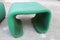 French Stools with Green Fabric in the style of Pierre Paulin, 1970s, Set of 2, Image 10