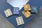 Segnaposto Barchette in ottone argentato, anni '50, set di 6, Immagine 6