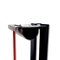Lámpara de pie vintage en rojo y negro, años 80, Imagen 4