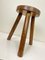 French Wooden Tripod Stool, 1960s 3
