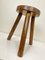 French Wooden Tripod Stool, 1960s, Image 3