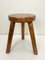 Tabouret Tripode en Bois, France, 1960s 2