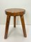 French Wooden Tripod Stool, 1960s, Image 1