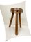 French Wooden Tripod Stool, 1960s, Image 6