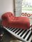 Soriana Chaise Lounge with Ottoman in Red by Tobia & Afra Scarpa for Cassina, 1970s, Set of 2 7