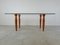 Vintage Italian Glass and Wooden Dining Table, 1990s 4