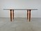 Vintage Italian Glass and Wooden Dining Table, 1990s, Image 4