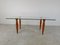 Vintage Italian Glass and Wooden Dining Table, 1990s, Image 5