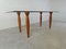 Vintage Italian Glass and Wooden Dining Table, 1990s, Image 2