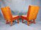 Vintage Brutalist Czech Chairs in Oak, 1950s, Set of 2, Image 5