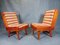 Vintage Brutalist Czech Chairs in Oak, 1950s, Set of 2 3