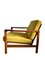 Mid-Century Polish Armchairs in Yellow Velvet by Zenon Bączyk, 1960s, Set of 2, Image 12