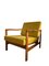 Mid-Century Polish Armchairs in Yellow Velvet by Zenon Bączyk, 1960s, Set of 2 8