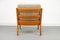 Danish Teak and Wool Lounge Chair by Ole Wanscher for P. Jeppesen, 1980s 8
