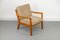 Danish Teak and Wool Lounge Chair by Ole Wanscher for P. Jeppesen, 1980s 5