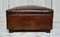 Antique Leather Footstool, 1920 1