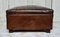 Antique Leather Footstool, 1920, Image 1
