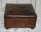Antique Leather Footstool, 1920 2