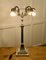 Tall Silver Plated Table Lamp, 1890s 5