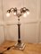 Tall Silver Plated Table Lamp, 1890s 2