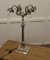 Tall Silver Plated Table Lamp, 1890s 3