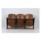 Theater Armchair Bench in Oak, 1940s, Image 1