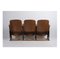 Theater Armchair Bench in Oak, 1940s, Image 3