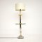 Lámpara de pie vintage de cromo y latón, años 70, Imagen 1