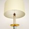 Lámpara de pie vintage de cromo y latón, años 70, Imagen 4