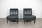 Dark Green Leather Lounge Chairs attributed to Karl Wittmann, Austria, 1960s, Set of 2, Image 2