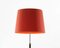Red and Chrome Pie de Salón G1 Floor Lamp by Jaume Sans 4