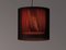 Black and Red Moaré Ms Pendant Lamp by Antoni Arola 3