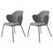 Grey Fiord Lassen Chairs by Lassen, Set of 2 1