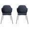 Set of Blue Jupiter Lassen Chairs by Lassen 1
