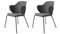 Chaises Fiord Lassen Gris Foncé par Lassen, Set de 2 2