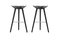 Sgabelli da bar in faggio nero e acciaio inossidabile di Lassen, set di 2, Immagine 2