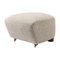 Light Beige Smoked Oak Sahco Zero the Tired Man Footstool by Lassen, Image 1