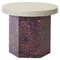 Round Bold Osis Hexagon Base Side Table by Llot Llov 1