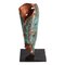 Copper Hand Sculpted Vase by Samuel Costantini, Image 1