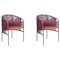 Violet Orange Caribe Chic Dining Chairs by Sebastian Herkner, Set of 2 1