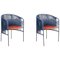 Set of Blue Caribe Chic Dining Chairs by Sebastian Herkner, Image 1