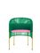 Green Caribe Dining Chairs by Sebastian Herkner, Set of 2 3