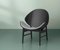 Black Lacquered Oak Chair in Midnight Blue by Warm Nordic, Image 3