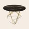 Black Marquina Marble and Brass Big O Table by Ox Denmarq 2
