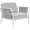 Ribbons White Armchair by Mowee, Image 2