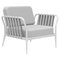 Ribbons White Armchair by Mowee, Image 1