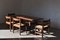 Dining Table, Chairs and Bench by Giovanni Michelucci for Poltronova, Set of 6 1