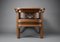 Art Deco Sculptural Wooden Armchair, 1928, Image 9